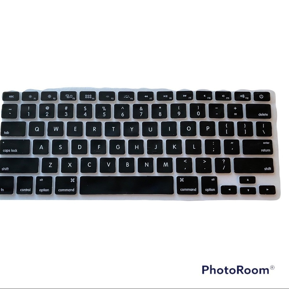 𝅺Monoprice Peel Keyboard Cover for MacBook Air Black Size 13" Silicone - Picture 3 of 11